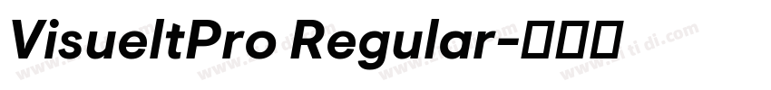 VisueltPro Regular字体转换